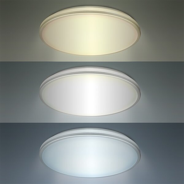 SOLIGHT LED osvětlení s ochranou proti vlhkosti, IP54, 18W, 1530lm, 3CCT, 33cm