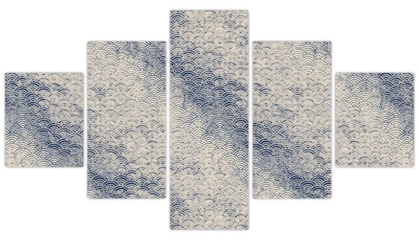 Obraz - Vzor vlnek (125x70 cm)