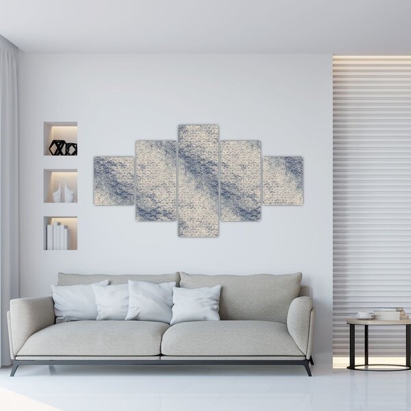 Obraz - Vzor vlnek (125x70 cm)