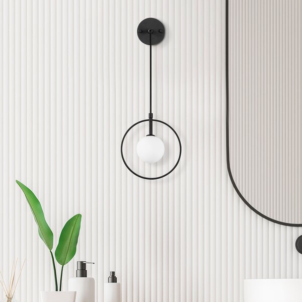 ASIR Nástěnná lampa GEOMETRI 125 černá