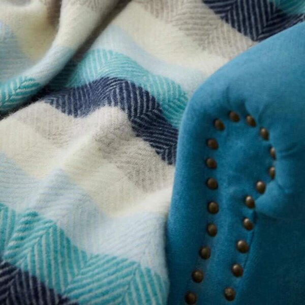 Pikniková vlněná deka Polo Seashore Stripe, 183x150 cm Tweedmill