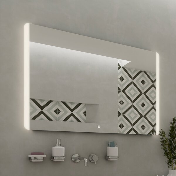 Nimco LED zrcadlo 21W, 90x70 cm s dotykovým senzorem
