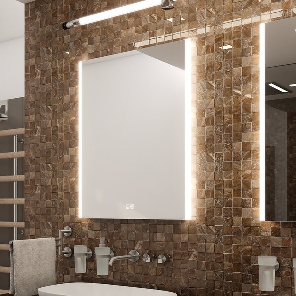 Nimco LED zrcadlo 21W, 50x70 cm se dvěma dotykovými senzory