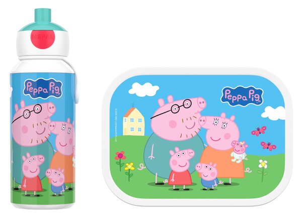 Dětská láhev na vodu s pítkem Campus, 400ml, Mepal, Peppa Pig