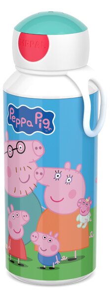 Dětská láhev na vodu s pítkem Campus, 400ml, Mepal, Peppa Pig