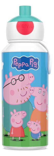 Dětská láhev na vodu s pítkem Campus, 400ml, Mepal, Peppa Pig