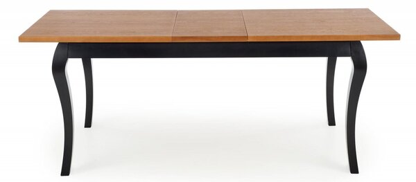 Halmar Rozkládací jídelní stůl WINDSOR 160(240)x90 tmavý dub/černý