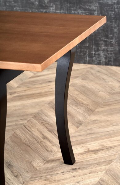 Halmar Rozkládací jídelní stůl WINDSOR 160(240)x90 tmavý dub/černý