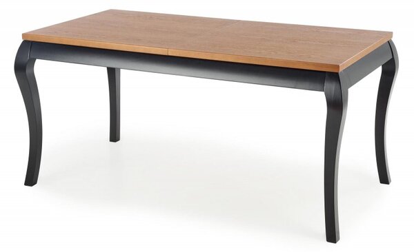 Halmar Rozkládací jídelní stůl WINDSOR 160(240)x90 tmavý dub/černý