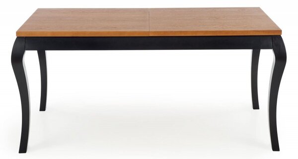 Halmar Rozkládací jídelní stůl WINDSOR 160(240)x90 tmavý dub/černý