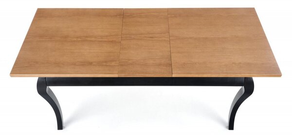 Halmar Rozkládací jídelní stůl WINDSOR 160(240)x90 tmavý dub/černý