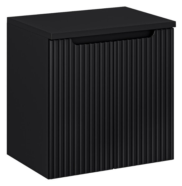 Koupelnová skříňka s deskou NOVA Black D60/4 | 60 cm