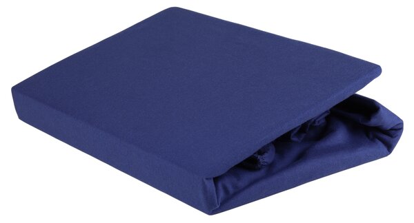 Jersey prostěradlo PREMIUM LINE 25-B tmavě modrá, 100x200 cm