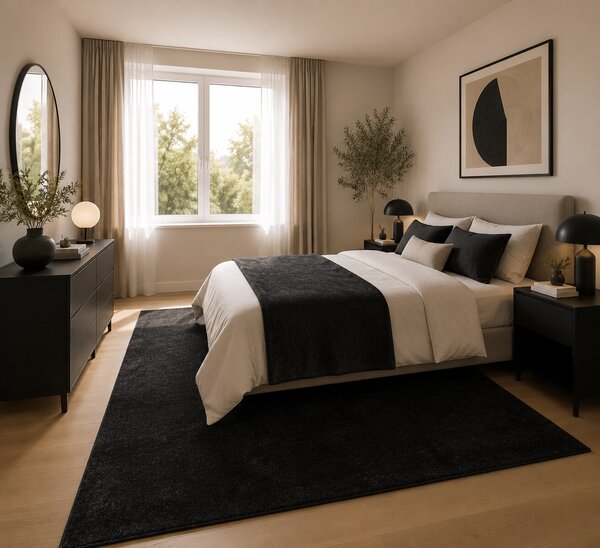 Ayyildiz, Kusový koberec Ata 7000 anthracite, 160x230, šedá, obývací pokoj