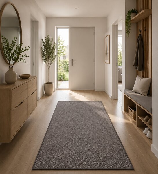 Timzo, Kusový koberec Neapol 4719 čtverec, 60x60, hnědá, chodba / předsíň