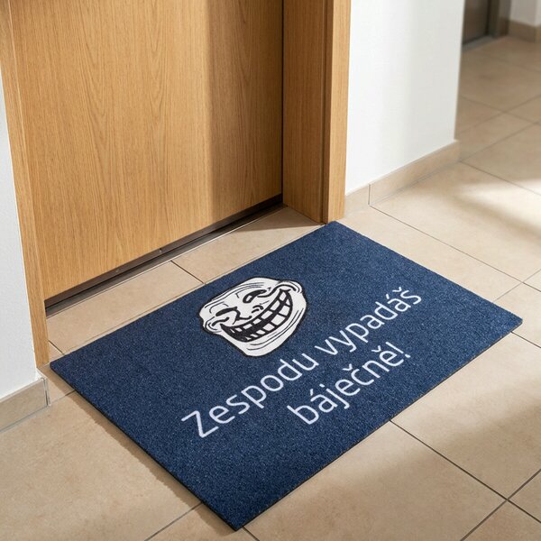 Mercury Flooring, Rohožka Zespodu vypadáš báječně (Meme) 40x60 cm, 40x60, modrá
