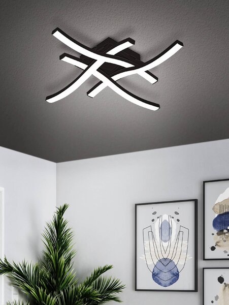 Stropní LED svítidlo CABEZAS-E 1 černá/bílá