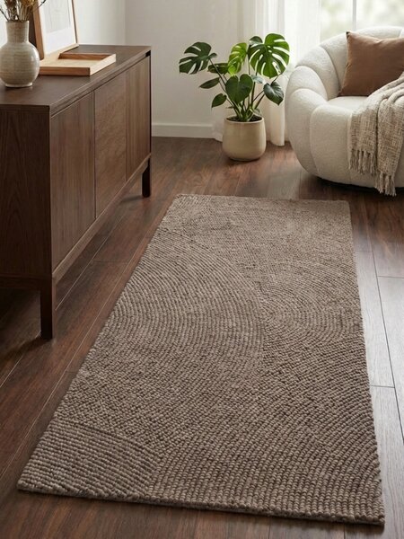 Hanse Home, Běhoun Calmio 106219 Taupe, 80x200, hnědá, ložnice