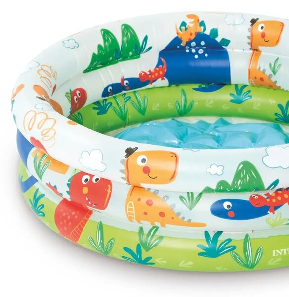 INTEX NAFUKOVACÍ BAZÉN KULATÝ pro děti Dinosauři INTEX 61x22 cm 57106