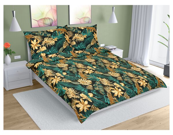 Povlečení MONSTERA ZELENÁ 70x90 a 140x200 cm