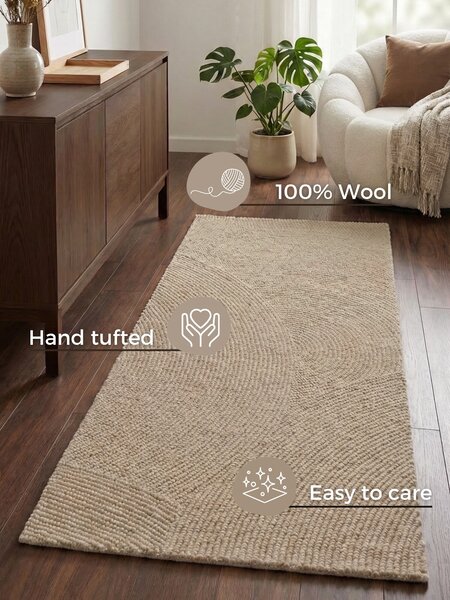 Hanse Home, Běhoun Calmio 106221 Beige, 80x200, béžová, ložnice