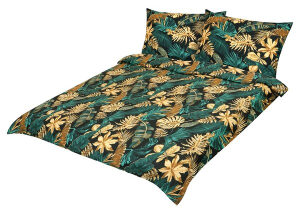 Povlečení MONSTERA ZELENÁ 70x90 a 140x200 cm