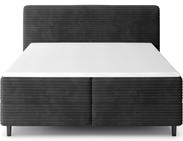 Boxspringová postel 140x200 CELINO - černá
