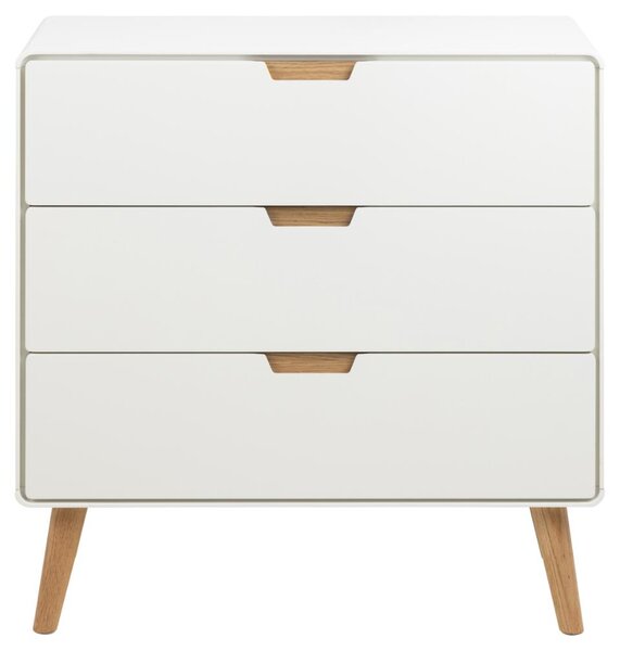 Actona Komoda Lowell 80 cm bílá/dub přírodní