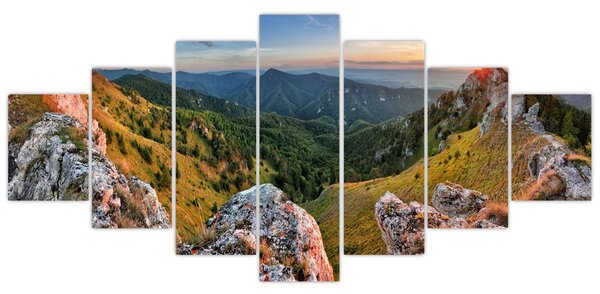 Obraz - Horská krajina (210x100 cm)