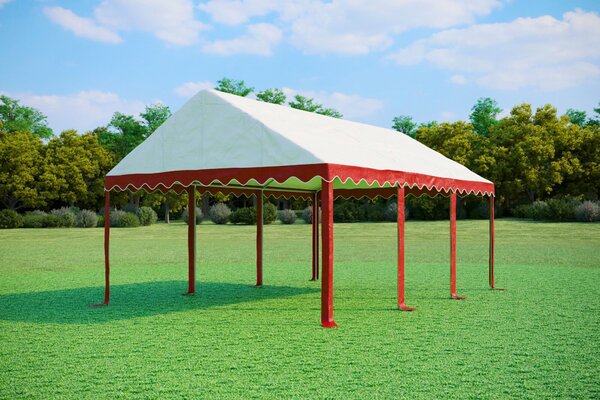 Párty stan 4x6 m STANDARD - ohnivzdorný barva Modro-bílá