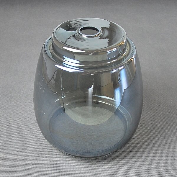 BRILAGI - LED Lustr na lanku RETRO GLASS 2xE27/60W/230V matný chrom/kouřová šedá