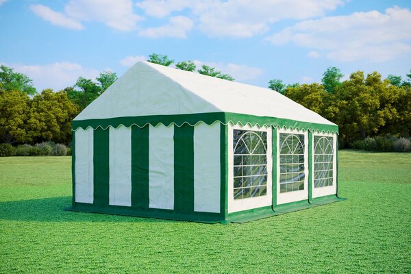 Párty stan 4x6 m STANDARD - ohnivzdorný barva Modro-bílá
