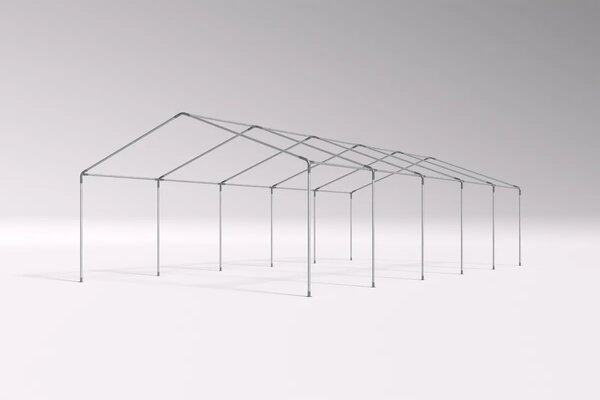 Párty stan 5x10 m STANDARD - ohnivzdorný barva Červeno-bílá