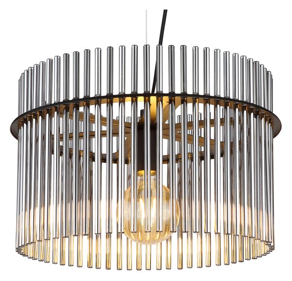 Závěsné svítidlo GORLEY černá/stříbrná, šířka 40 cm
