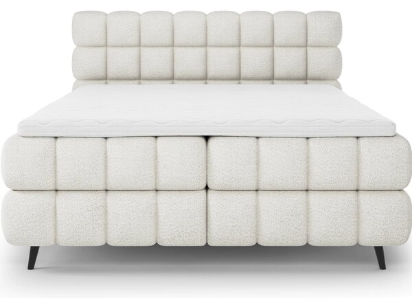 Boxspringová postel s úložným prostorem 160x200 SARVIRO - bílá