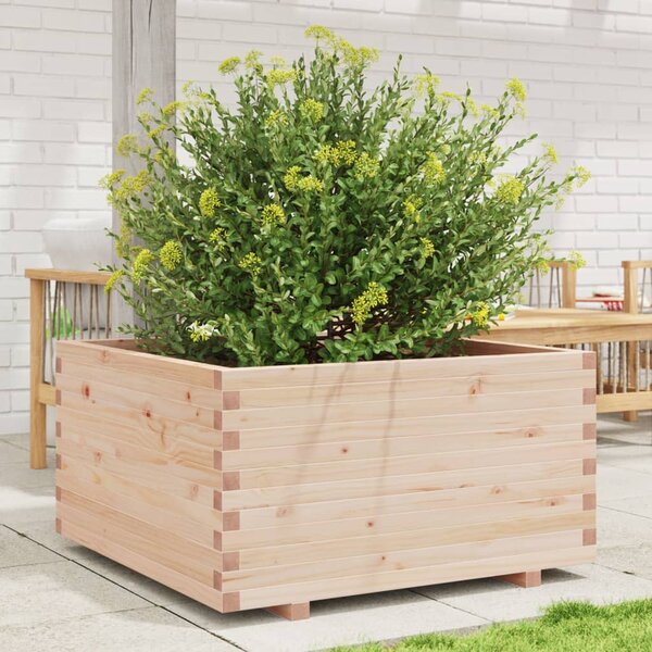 Zahradní truhlík 90 x 90 x 49,5 cm masivní borové dřevo