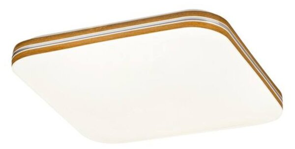 Stropní LED svítidlo OSCAR 2 bílá/hnědá, průměr 33 cm