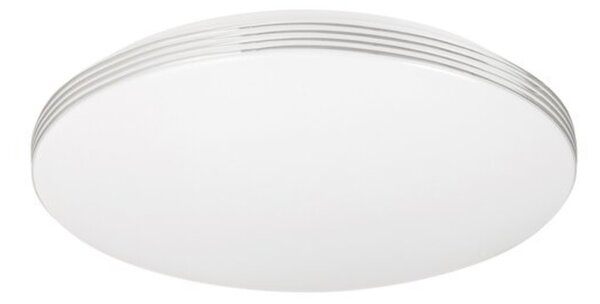 Stropní LED svítidlo OSCAR 2 bílá/stříbrná, průměr 34 cm