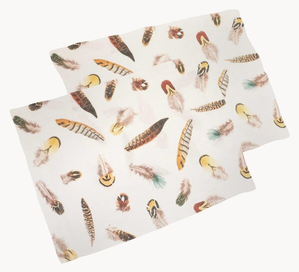 Sada lněných prostírání Feathers, 2 díly