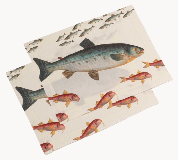 Sada lněných prostírání Sea Fish, 2 díly