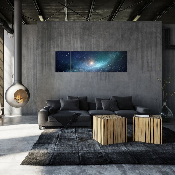 Obraz - Hvězdy a mlhovina (170x50 cm)