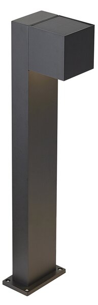 Venkovní lampa černá 65 cm vč. LED IP64 s tlumeným světlem a solárním napájením - Charlene