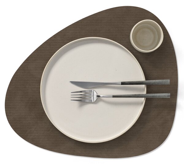 LIND DNA Prostírání Curve Dinner - Corduroy Caviar LND216