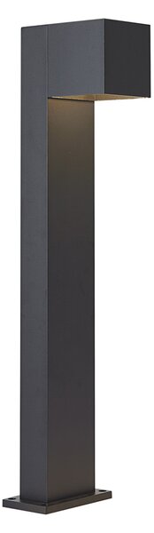 Venkovní lampa černá 65 cm vč. LED IP64 s tlumeným světlem a solárním napájením - Charlene