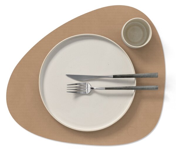 LIND DNA Prostírání Curve Dinner - Corduroy Nougat LND224