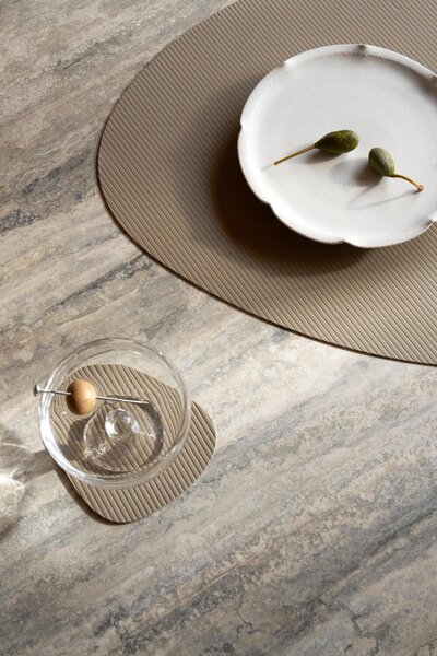 LIND DNA Podložka Curve Glass - Corduroy Clay Brown LND221