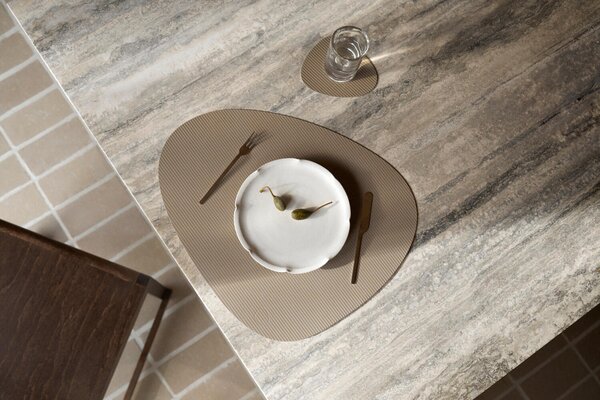 LIND DNA Podložka Curve Glass - Corduroy Clay Brown LND221