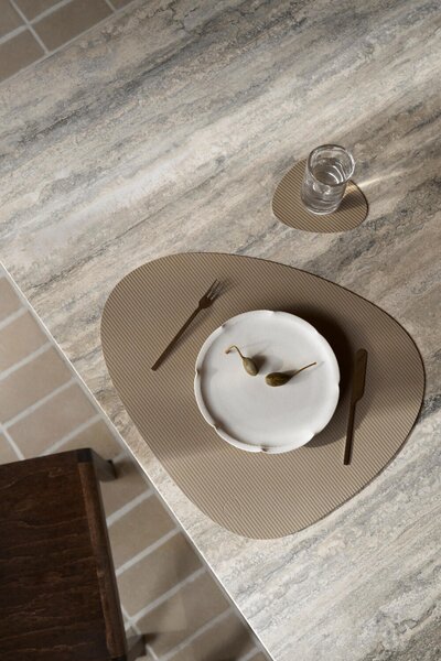 LIND DNA Podložka Curve Glass - Corduroy Clay Brown LND221