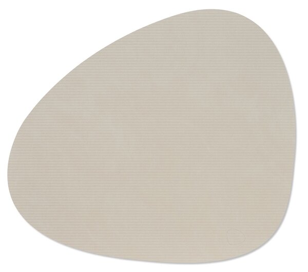 LIND DNA Prostírání Curve Dinner - Corduroy Oyster White LND228