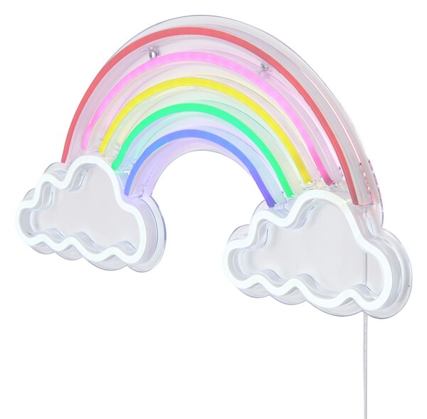 Neonová nástěnná lampa vícebarevná vč. LED - Rainbow